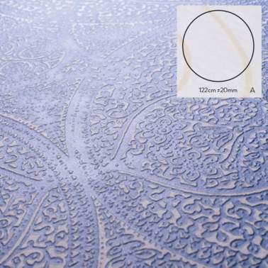 Staptegel keramiek Doily Blu Notte 122x2cm model a rond