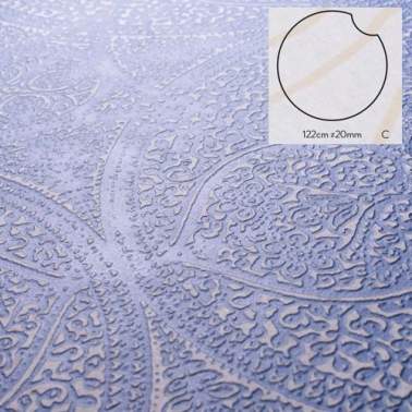 Staptegel keramiek Doily Blu Notte 122x2cm model c rond