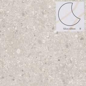 Staptegel keramiek Stone C 122x2cm model b rond