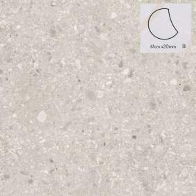 Staptegel keramiek Stone C 61x2cm model b rond