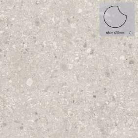 Staptegel keramiek Stone C 61x2cm model c rond