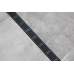 Aquadrain 6,5cm tee section black grating