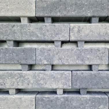 Waterpasserende longstone waterwijs 31,5x10,5x7cm grijs zwart