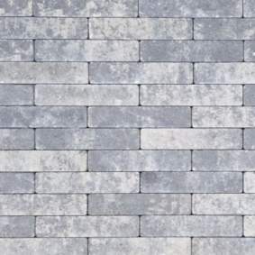 Strak waalformaat XL 25x5x7 cm grijs zwart