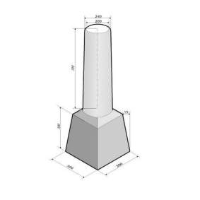 Springpaal hoog 100cm grijs