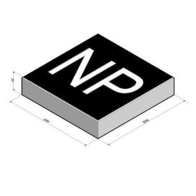 Verkeerstegel 30x30x6cm met opdruk NP