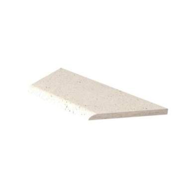 Schellevis Oudhollands Zwembandrand Hoek Links 100/60x40x5cm Creme