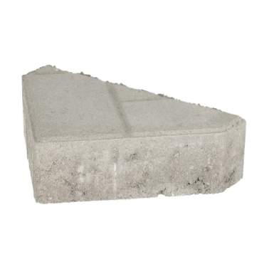Ecotop Base Bisschopsmuts 29,5x5x19,5x8 cm normaal facet grijs met schijnvoeg bss KOMO PL2