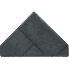 Ecotop Premium Bisschopsmuts 29,5x5x19,5x8 cm normaal facet antraciet met schijnvoeg bss KOMO P2