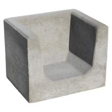 U-element hoek 40x50x40cm grijs