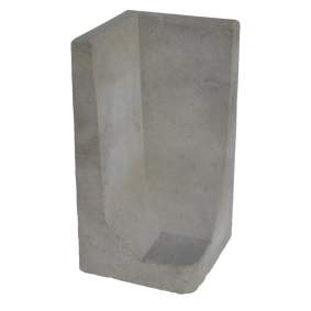 L-element hoek grijs 80x40x40cm