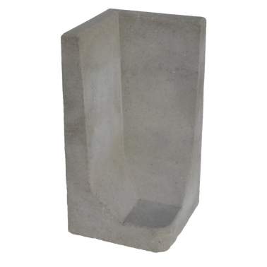 L-element hoek grijs 80x40x40cm