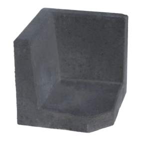 L-element hoek antraciet 40x40x40cm