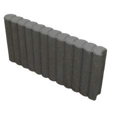 Rondoband Tuinvisie Ø6x25x50cm antraciet