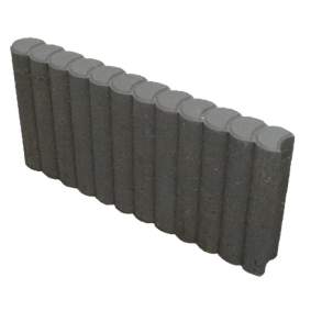 Rondoband Tuinvisie Ø6x25x50cm antraciet