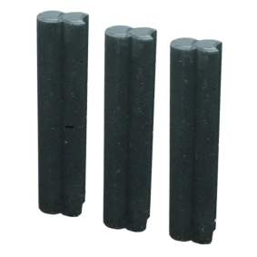 Duo Palissade Tuinvisie Ø6x40cm antraciet