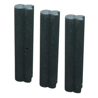 Duo Palissade Tuinvisie Ø6x40cm antraciet