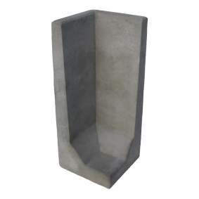 L-element hoek grijs 100x40x40cm