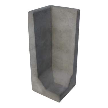 L-element hoek grijs 100x40x40cm