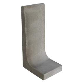 L-element grijs 100x40x40cm