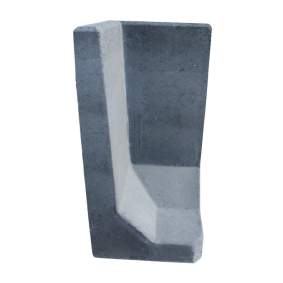 L-element hoek antraciet 80x40x40cm