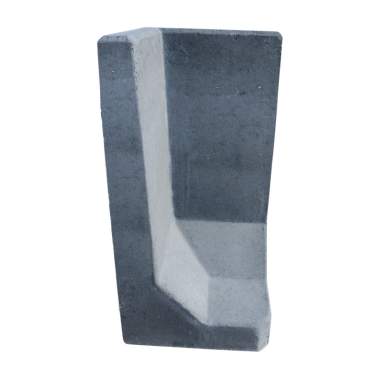 L-element hoek antraciet 80x40x40cm