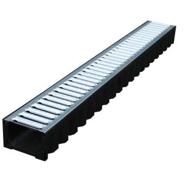 ACO Hexaline goot met verzinkt rooster 100cm