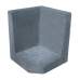 L-element hoek antraciet 50x40x40cm