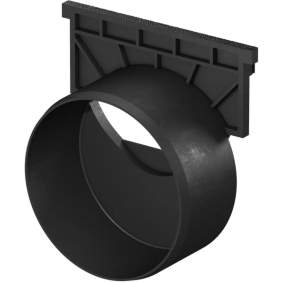 ACO universele eindplaat voor zijuitloop spie 110mm