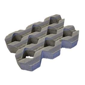 Grasbetontegel type A 40x60x10 cm  BK5 vierkante gaten