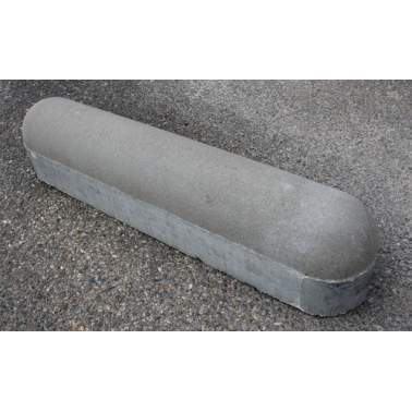 Parkeerstootband 20x20x100 dubbelzijdig grijs