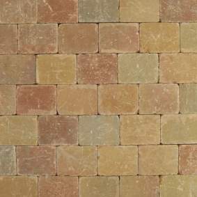 Metro trommelsteen 15x20x6 cm Terrageel