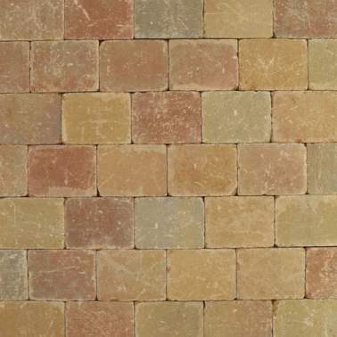 Metro trommelsteen 15x20x6 cm Terrageel