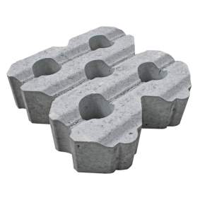 Grasbetontegel type H 40x40x12(rondom hol-dol) K85911  BK25