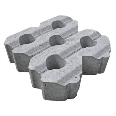 Grasbetontegel type H 40x40x12(rondom hol-dol) K85911  BK25