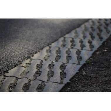 Grasbetontegel type M 40x40x12(meander) rondom hol-dol verbinding K85910  BK25