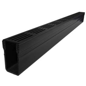 ACO Slim-line goot zwart rooster 100cm