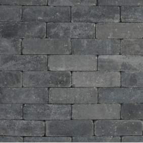 Metro trommelsteen 21x7x7 cm Antraciet