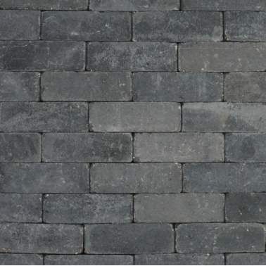 Metro trommelsteen 21x7x7 cm Antraciet