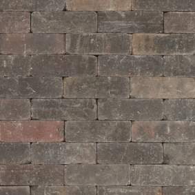 Metro trommelsteen 21x7x7 cm Brons genuanceerd