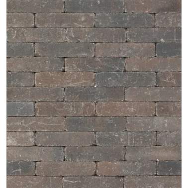 Metro trommelsteen 20x5x7 cm Bruin/Zwart genuanceerd