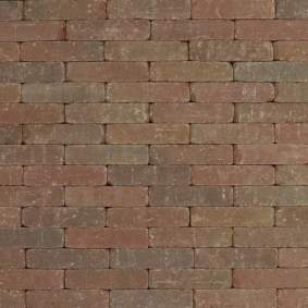 Metro trommelsteen 20x5x7 cm Brons genuanceerd