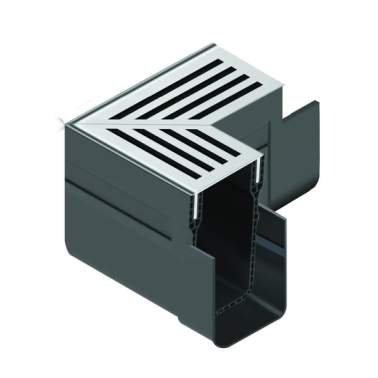 ACO Slim-line goot aluminium hoekelement