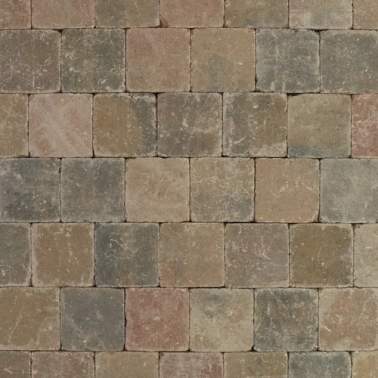 Metro trommelsteen 15x15x6 cm S Brons