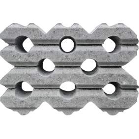 Grasbetontegel type G 40x60x12 grijs 04 (rondom h-d) BK25