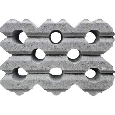 Grasbetontegel type G 40x60x12 grijs 04 (rondom h-d) BK25