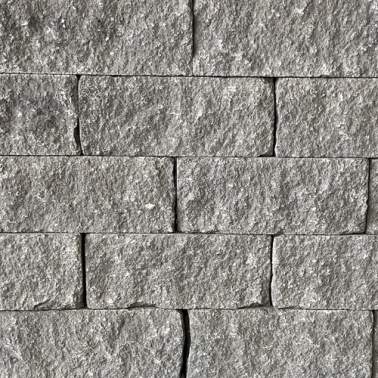 Wallblock Split 10x10x40cm Grijs