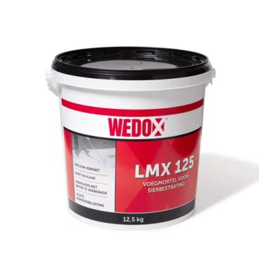 Voegmortel Wedox LMX 125 1K basalt 12,5 kg