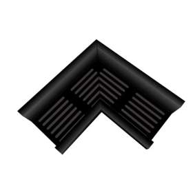 Top Stone lijngoot zwart hoekstuk 10x10cm