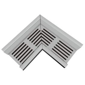 Top Stone lijngoot grijs hoekstuk 10x10cm